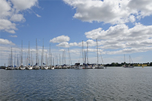 Der Sportboothafen Lindaunis