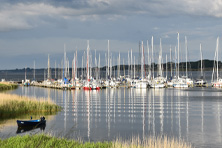 Der Sportboothafen Lindaunis
