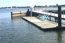 Der Sportboothafen Lindaunis